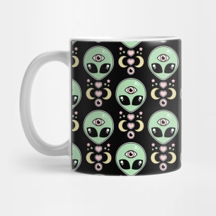 Kawaii Alien Pattern Mug